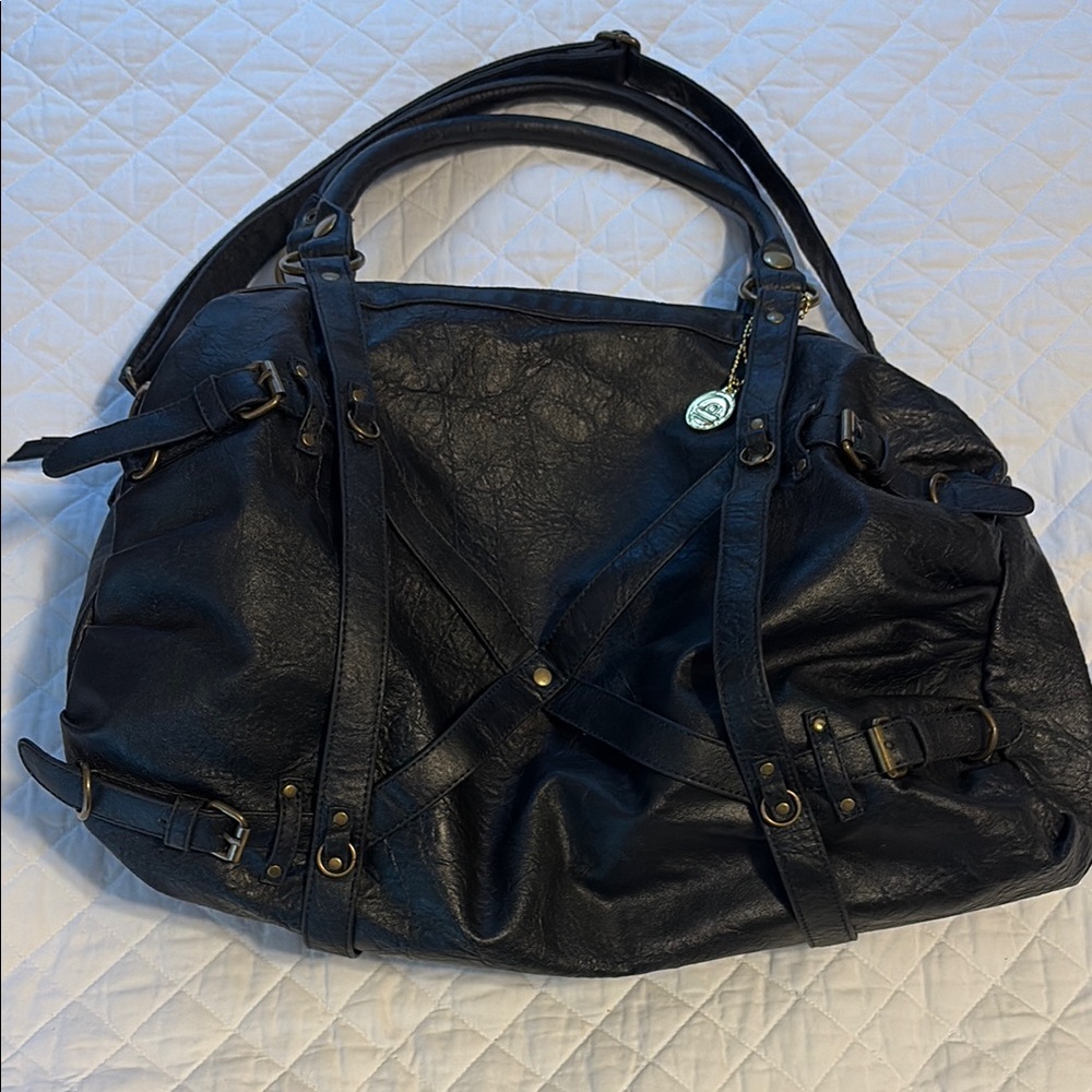 Big Buddha Tiny Dancer Large Satchel with Vintage Style, Like New, Vegan